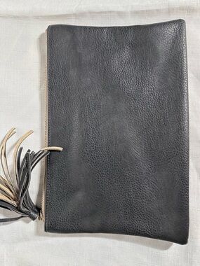 ✨ Metallic Moment with a Little Boho Flair, Linea Pelle metallic clutch ✨